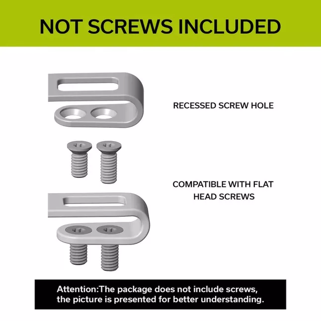 Кліпси кишенькові титанові 2 штуки Civivi без гвинтів T002B — Photo 4