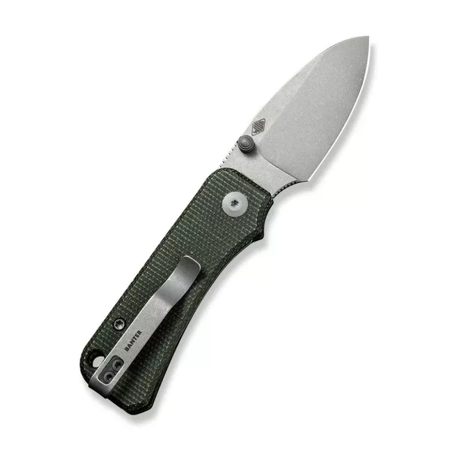 Ніж складаний кишеньковий Civivi Baby Banter, (5.9 см) Nitro-V / Micarta зелений — Photo 1