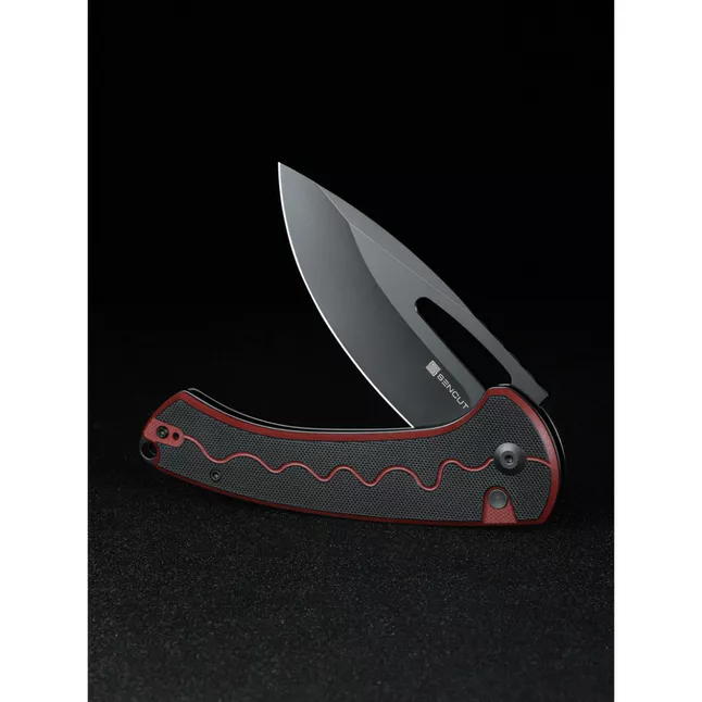 Ніж складаний туристичний Sencut Squiggy, (9.9 см) 9Cr18MoV / G10 червоно-чорний — Photo 9