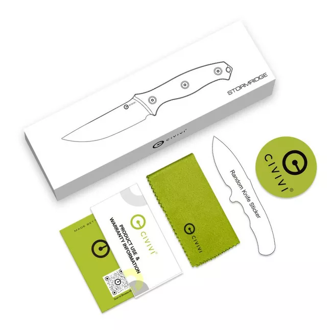 Ніж фіксований тактичний Civivi Stormridge, (10 см) Nitro-V / G10 пісочний — Photo 9