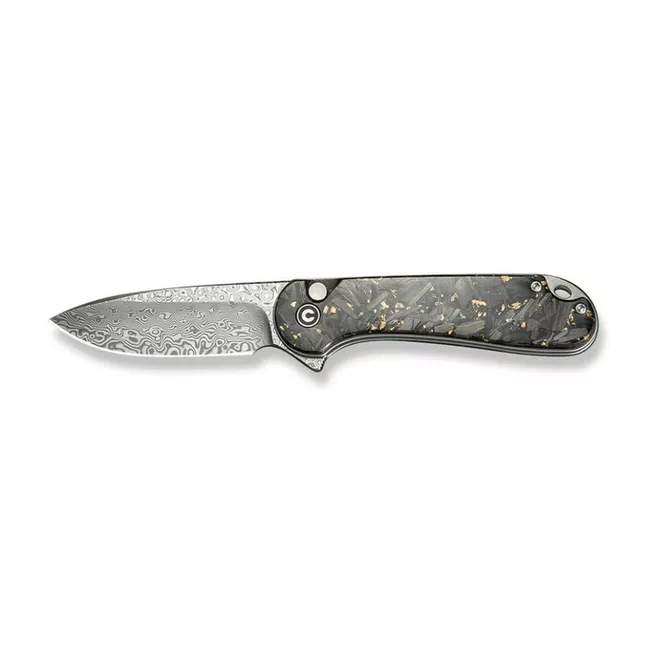 Ніж складаний кишеньковий Civivi Elementum II, (7.5 см) Damascus / Carbon Fiber &amp; Resin — Photo 2