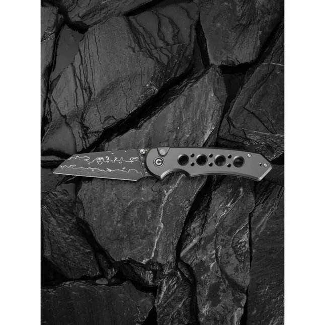 Ніж складаний туристичний Civivi Pragma Prime, (8.9 см) Damascus / Aluminum сірий — Photo 15