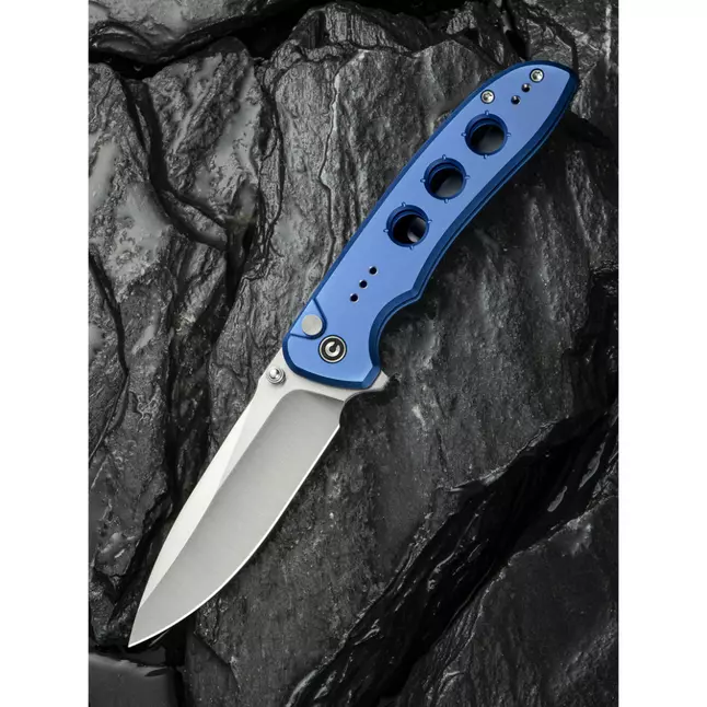 Ніж складаний туристичний Civivi Hyperpulse, (8.9 см) 14C28N / Aluminum синій — Photo 9