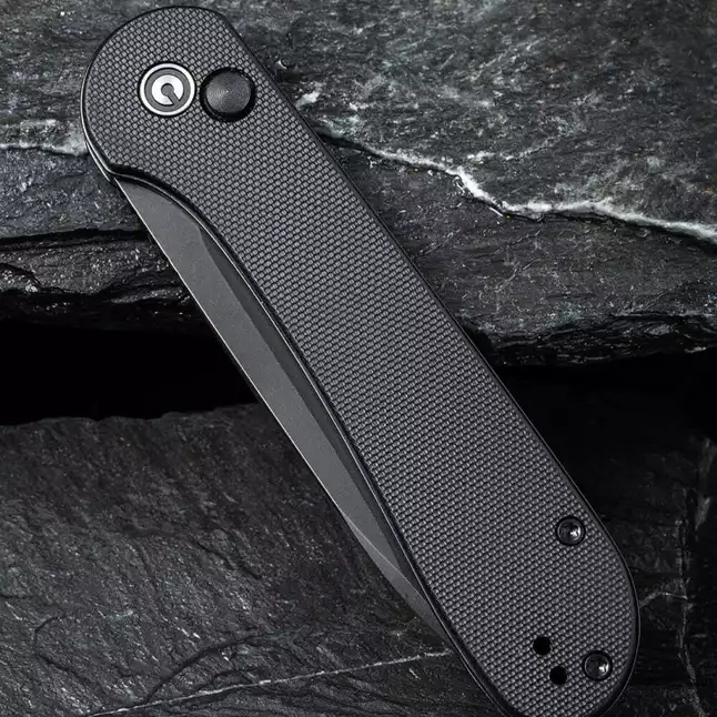 Ніж складаний туристичний Civivi Elementum Pocket, (8.9 см) 14C28N / G10 чорний — Photo 4