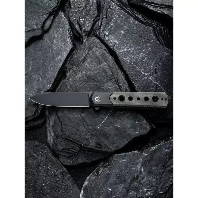 Ніж складаний туристичний Civivi Banneret, (8.8 см) Nitro-V / Stainless &amp; Micarta чорний — Photo 15