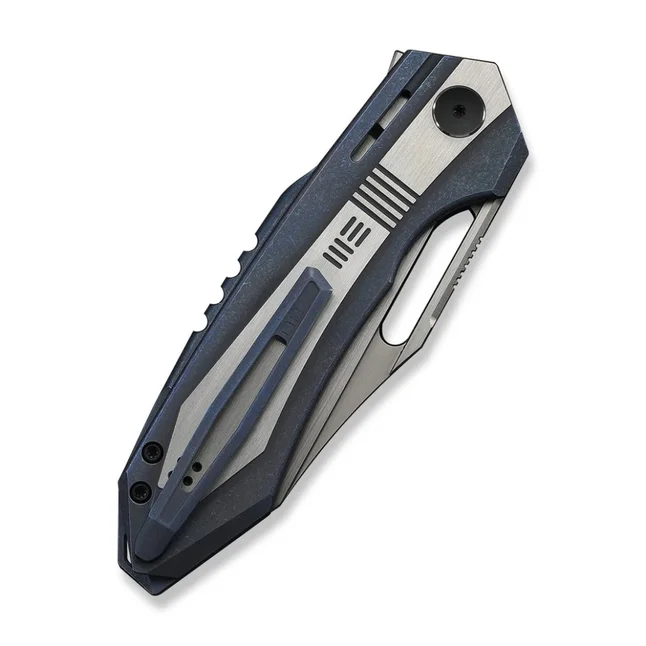 Нож складной туристический Weknife Bogey (9.3 см) Bohler M390 / Titanium синий — Photo 4