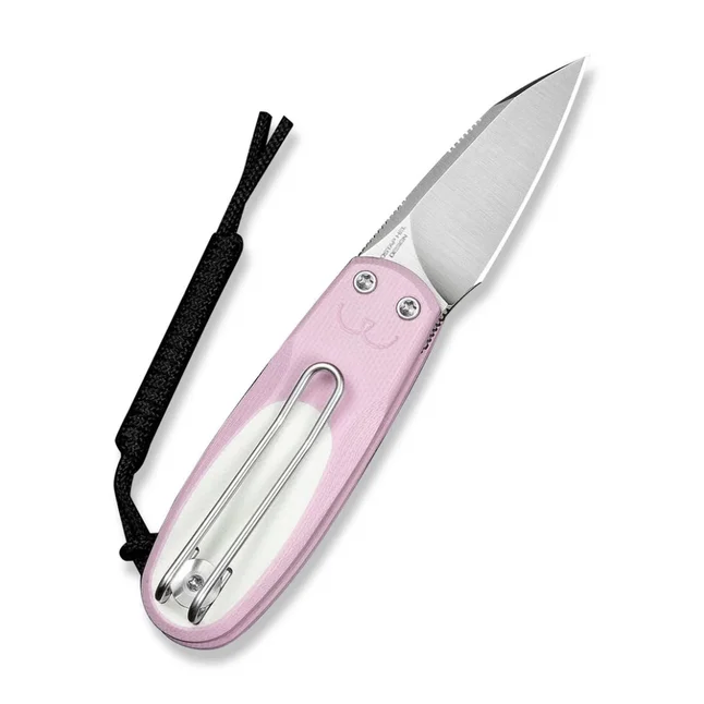 Нож складной карманный Civivi Purr, (4.65 см) Nitro-V / G10 розовый/белый — Photo 1