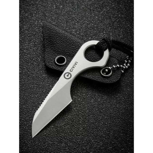 Нож фиксированный тактический Civivi Gramis, (2.6 см) 14C28N серый — Photo 12