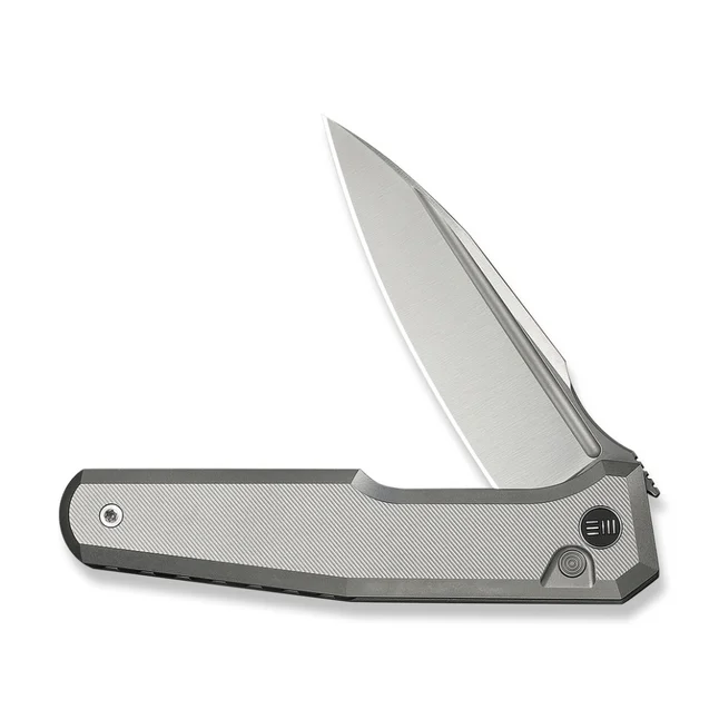 Нож складной туристический Weknife Dressytak (8.6 см) Bohler M390 / Titanium серый — Photo 2