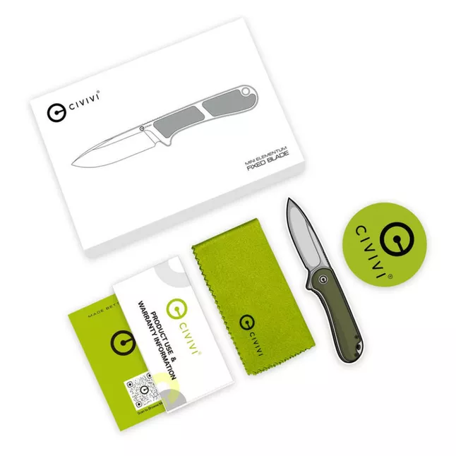 Нож фиксированный тактический Civivi Mini Elementum, (5.7 см) Nitro-V / Guibourtia Wood — Photo 8