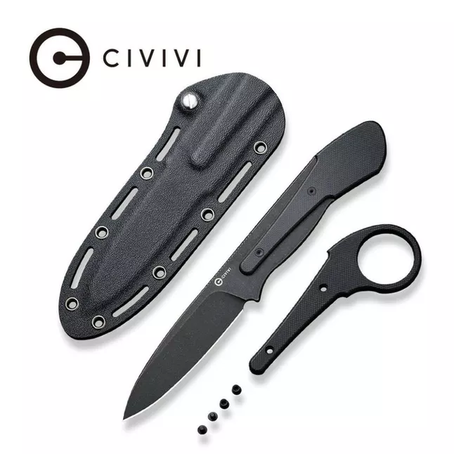 Нож фиксированный тактический Civivi Varius, (9.5 см) D2 / G10 черный — Photo 7