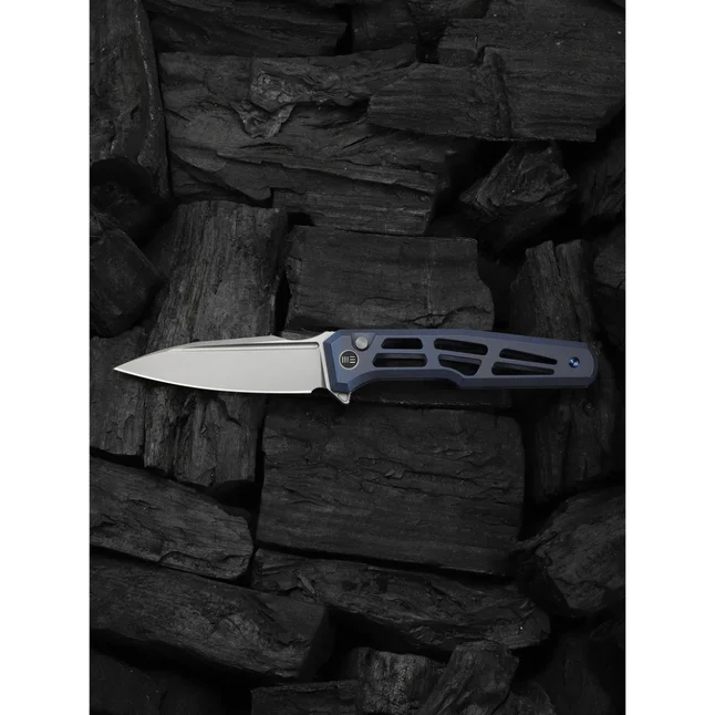 Нож складной туристический Weknife Dressytak (8.6 см) Bohler M390 / Titanium синий — Photo 9