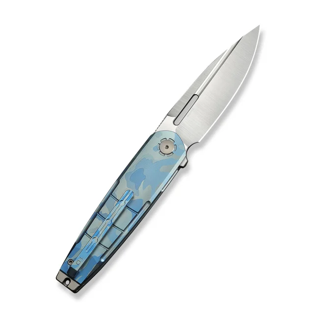 Ніж складаний туристичний Weknife Hull (9.9 см) Bohler M390 / Titanium синій — Photo 1