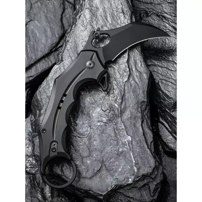 Ніж складаний кишеньковий Civivi Incisor II, (5.1 см) Nitro-V / Aluminum чорний — Photo 9