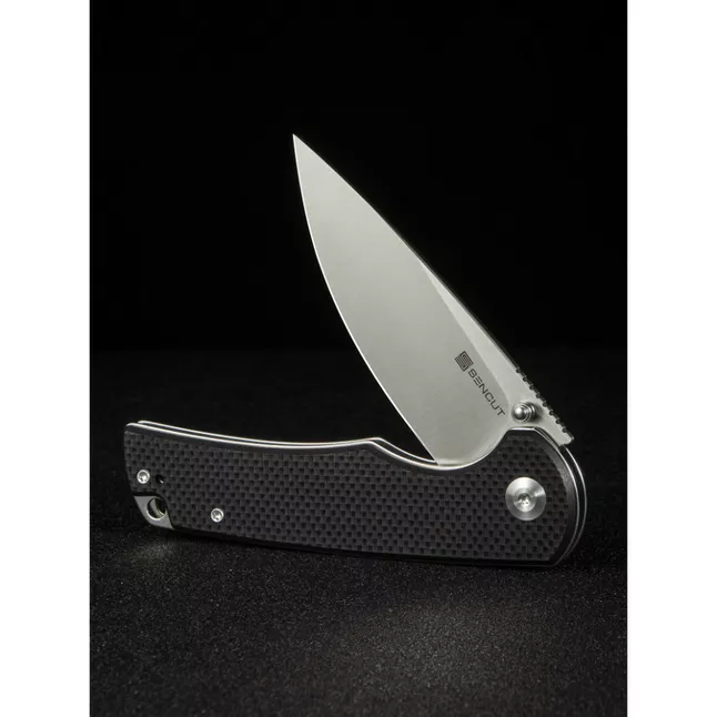 Ніж складаний туристичний Sencut Praktisk, (9.1 см) 9Cr18MoV / G10 чорний — Photo 10