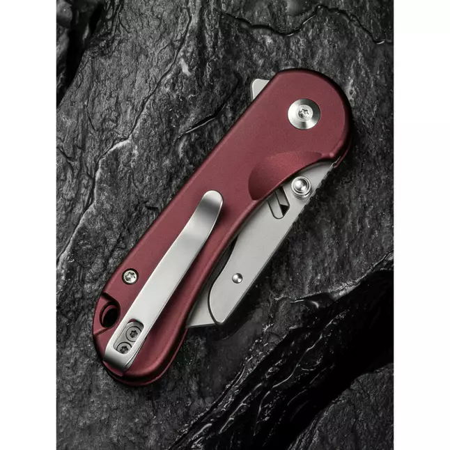 Ніж трапеція складаний кишеньковий Civivi Elementum Utility, (5.8 см) 6Cr13 / Aluminum червоний — Photo 14