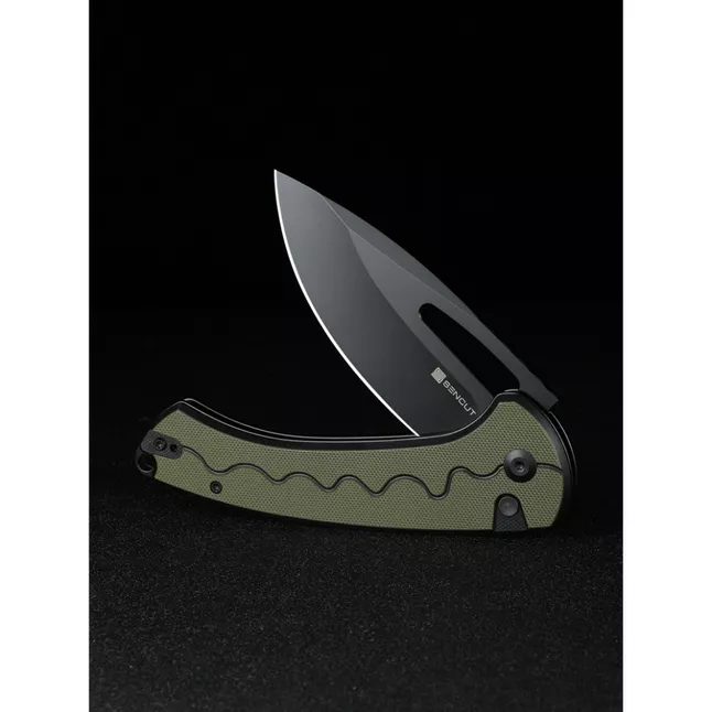 Нож складной туристический Sencut Squiggy, (9.9 см) 9Cr18MoV / G10 черно-зеленый — Photo 9