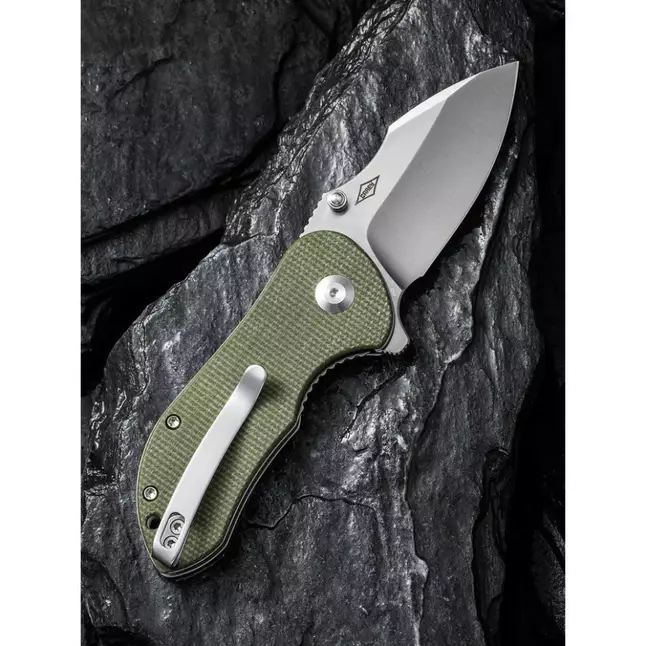 Ніж складаний кишеньковий Civivi Gordo, (6.4 см) D2 / Micarta оливковий — Photo 10