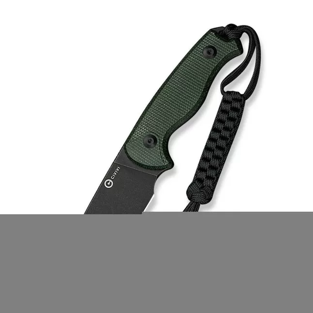 Ніж фіксований тактичний Civivi Timberbark, (8.1 см) 14C28N / Micarta темно-зелений — Photo 1