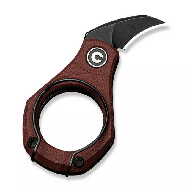 Ніж складаний кишеньковий Civivi Pyrus, (1.6 см) 14C28N / G10 темно-червоний — Photo 1