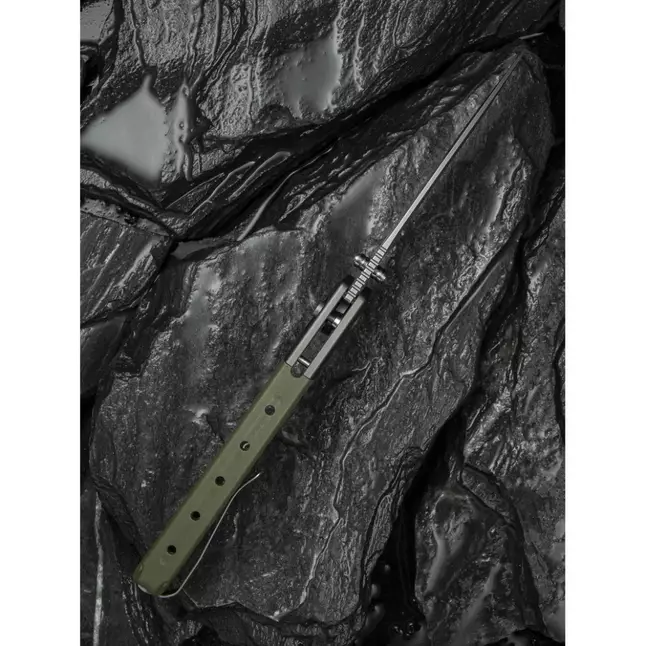 Ніж складаний туристичний Civivi Sentinel Strike II, (9.4 см) Nitro-V / Aluminum &amp; FRN темно-зелений — Photo 15