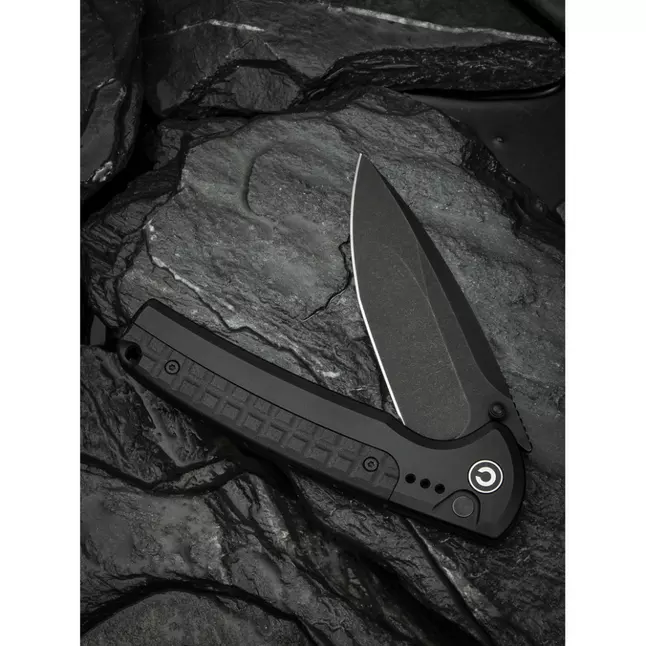 Ніж складаний туристичний Civivi Sentinel Strike II, (9.4 см) Nitro-V / Aluminum &amp; FRN чорний — Photo 11