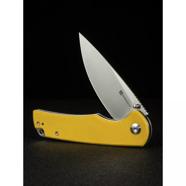 Ніж складаний туристичний Sencut Praktisk, (9.1 см) 9Cr18MoV / G10 жовтий — Photo 10