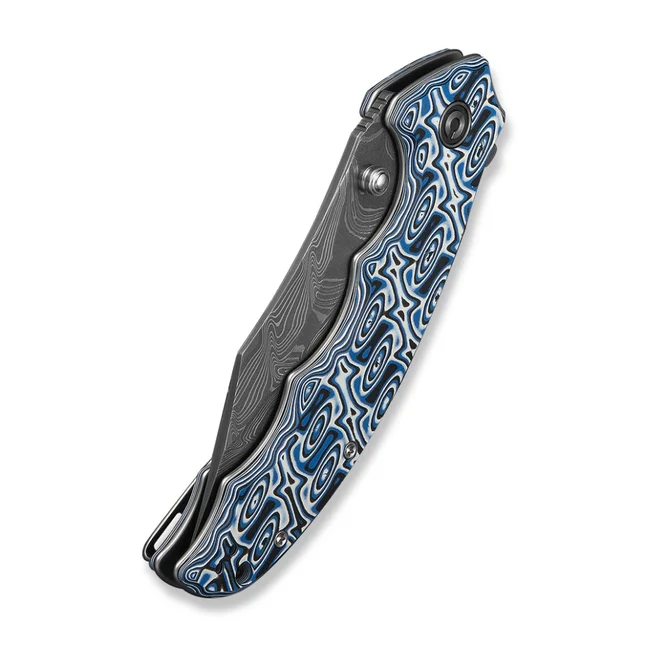 Нож складной туристический Civivi Pentad (8.8 см) Damascus / Micarta синий / белый — Photo 5