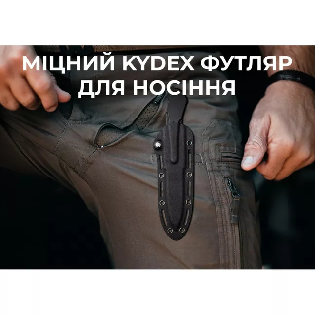 Нож фиксированный тактический Civivi Varius, (9.5 см) D2 / G10 черный — Photo 10