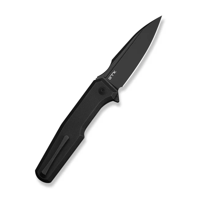 Ніж складаний туристичний Weknife Dressytak (8.6 см) Bohler M390 / Titanium чорний — Photo 1
