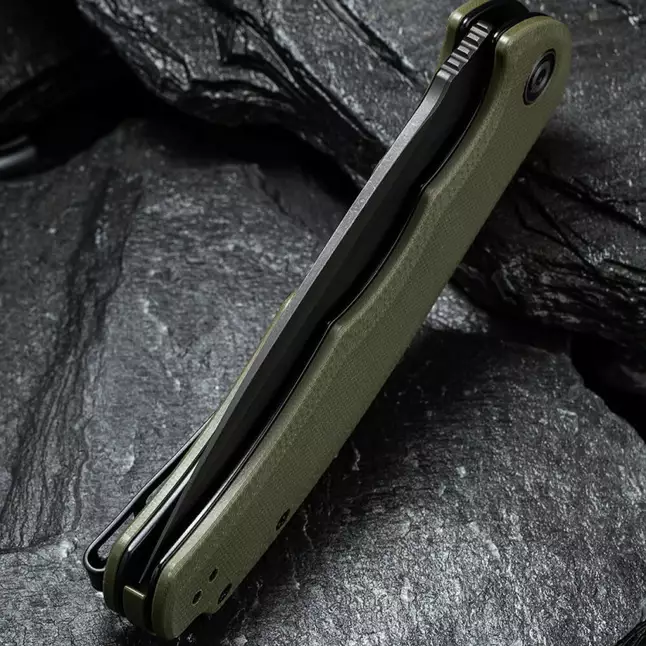 Ніж складаний туристичний Civivi Praxis, (9.5 см) 9Cr18MoV / G10 зелений — Photo 6