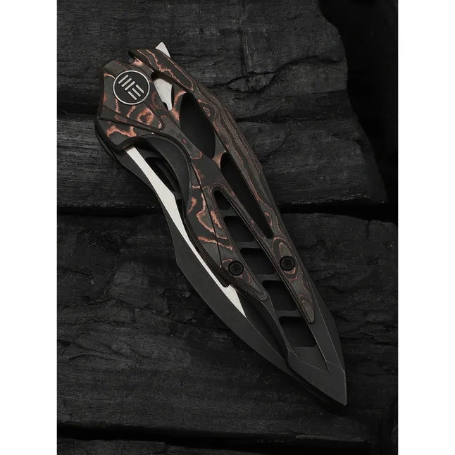 Нож складной туристический Weknife Arrakis (8.8 см) Vanax / Titanium черный — Photo 9