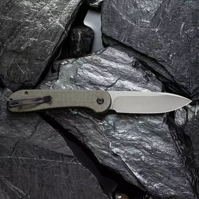 Ніж складаний туристичний Civivi Elementum Pocket, (8.9 см) 14C28N / Micarta сірий — Photo 8