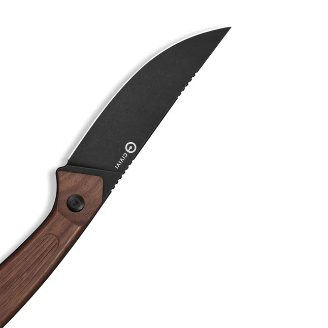 Нож фиксированный туристический Civivi Carveth (9,1 см) AEB-L / Wood дерево с чехлом — Photo 6