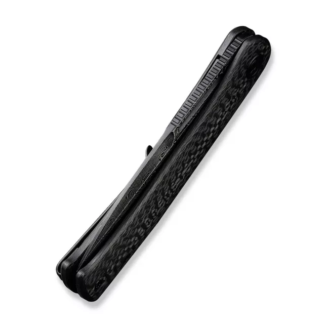 Ніж складаний туристичний Civivi Caetus Flipper, (8.8 см) Damascus / Carbon Fiber — Photo 5