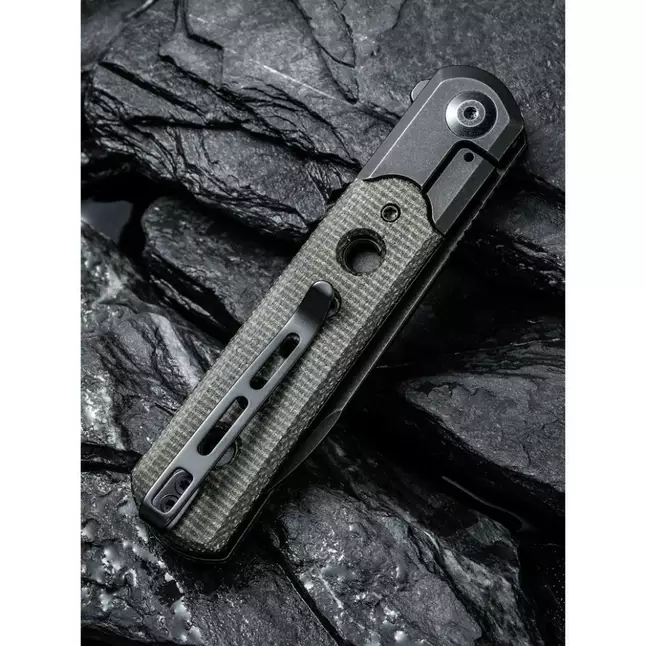 Ніж складаний туристичний Civivi Banneret, (8.8 см) Nitro-V / Stainless &amp; Micarta чорний — Photo 13