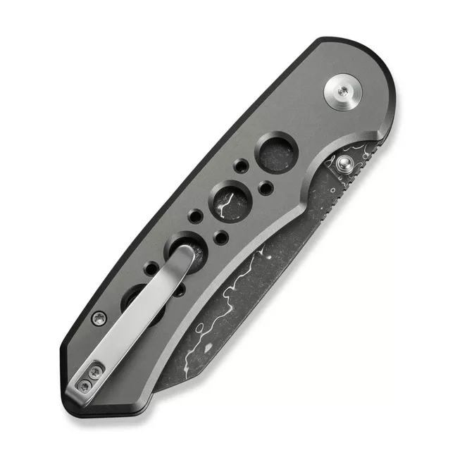 Ніж складаний туристичний Civivi Pragma Prime, (8.9 см) Damascus / Aluminum сірий — Photo 4