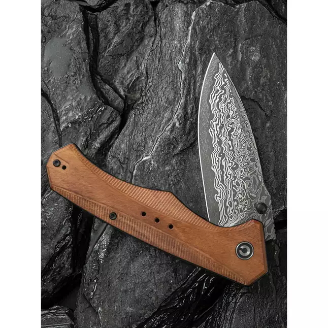 Ніж складаний туристичний Civivi Photonix, (9.4 см) Damascus / Guibourtia Wood — Photo 11