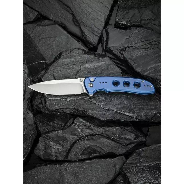 Ніж складаний туристичний Civivi Hyperpulse, (8.9 см) 14C28N / Aluminum синій — Photo 16