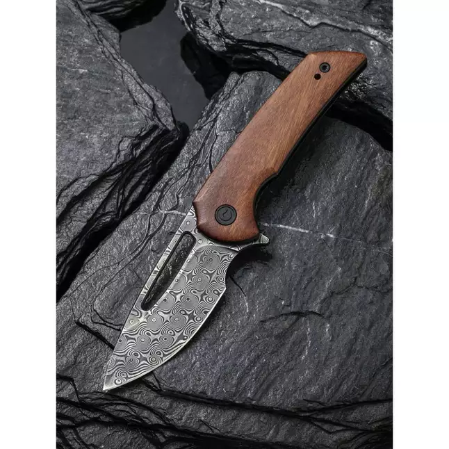 Ніж складаний кишеньковий Civivi Odium, (6.7 см) Damascus / Guibourtia Wood — Photo 7