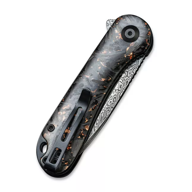 Ніж складаний кишеньковий Civivi Elementum, (7.5 см) Damascus / Carbon Fiber чорний — Photo 5