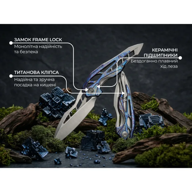 Ніж складаний туристичний Weknife Arrakis (8.8 см) Vanax / Titanium сірий — Photo 12