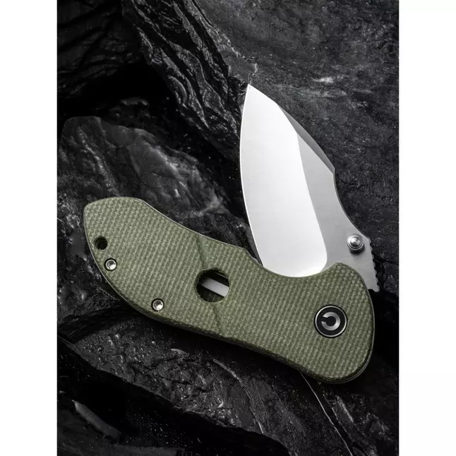 Ніж складаний кишеньковий Civivi Gordo, (6.4 см) D2 / Micarta оливковий — Photo 11