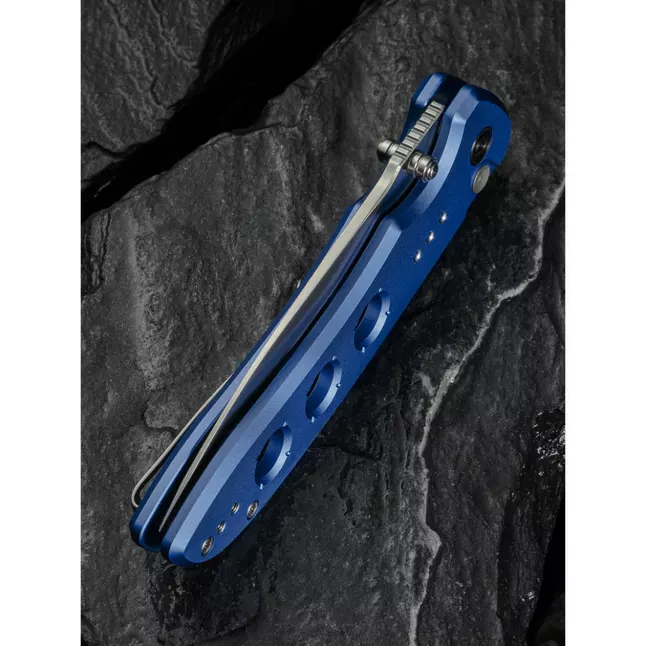 Ніж складаний туристичний Civivi Hyperpulse, (8.9 см) 14C28N / Aluminum синій — Photo 14