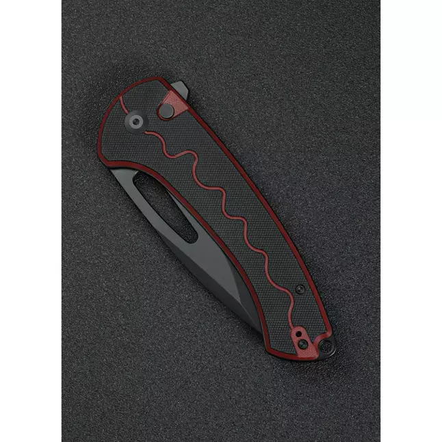 Ніж складаний туристичний Sencut Squiggy, (9.9 см) 9Cr18MoV / G10 червоно-чорний — Photo 10