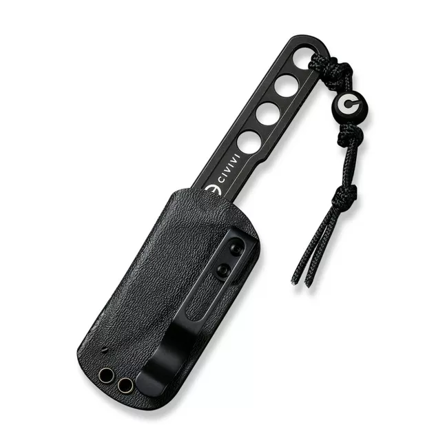 Нож фиксированный тактический Civivi Circulus, (5 см) 10Cr15CoMoV черный с бусиной из титана 6AL4V — Photo 4