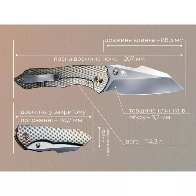 Ніж складаний Weknife High-Fin XL WE24010-3 — Photo 12