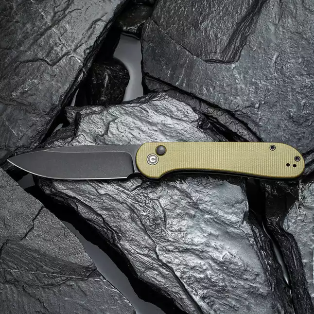 Ніж складаний туристичний Civivi Elementum Pocket, (8.9 см) 14C28N / Micarta оливковий — Photo 7