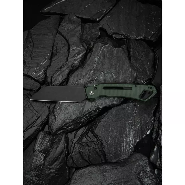 Ніж складаний тактичний Civivi Buster FG, (10.7 см) Nitro-V / Micarta темно-зелений — Photo 16