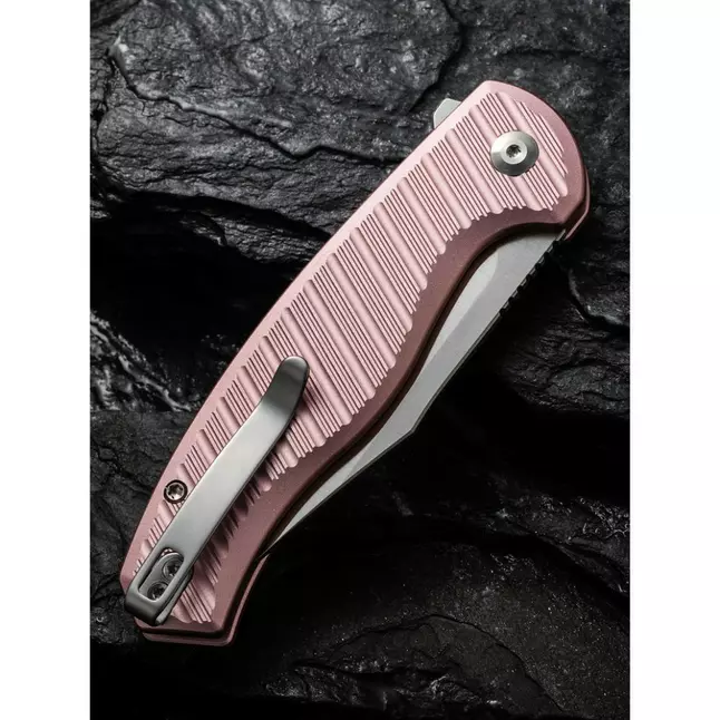 Ніж складаний туристичний Civivi Stormhowl, (8.4 см) Nitro-V / Aluminum рожевий — Photo 13